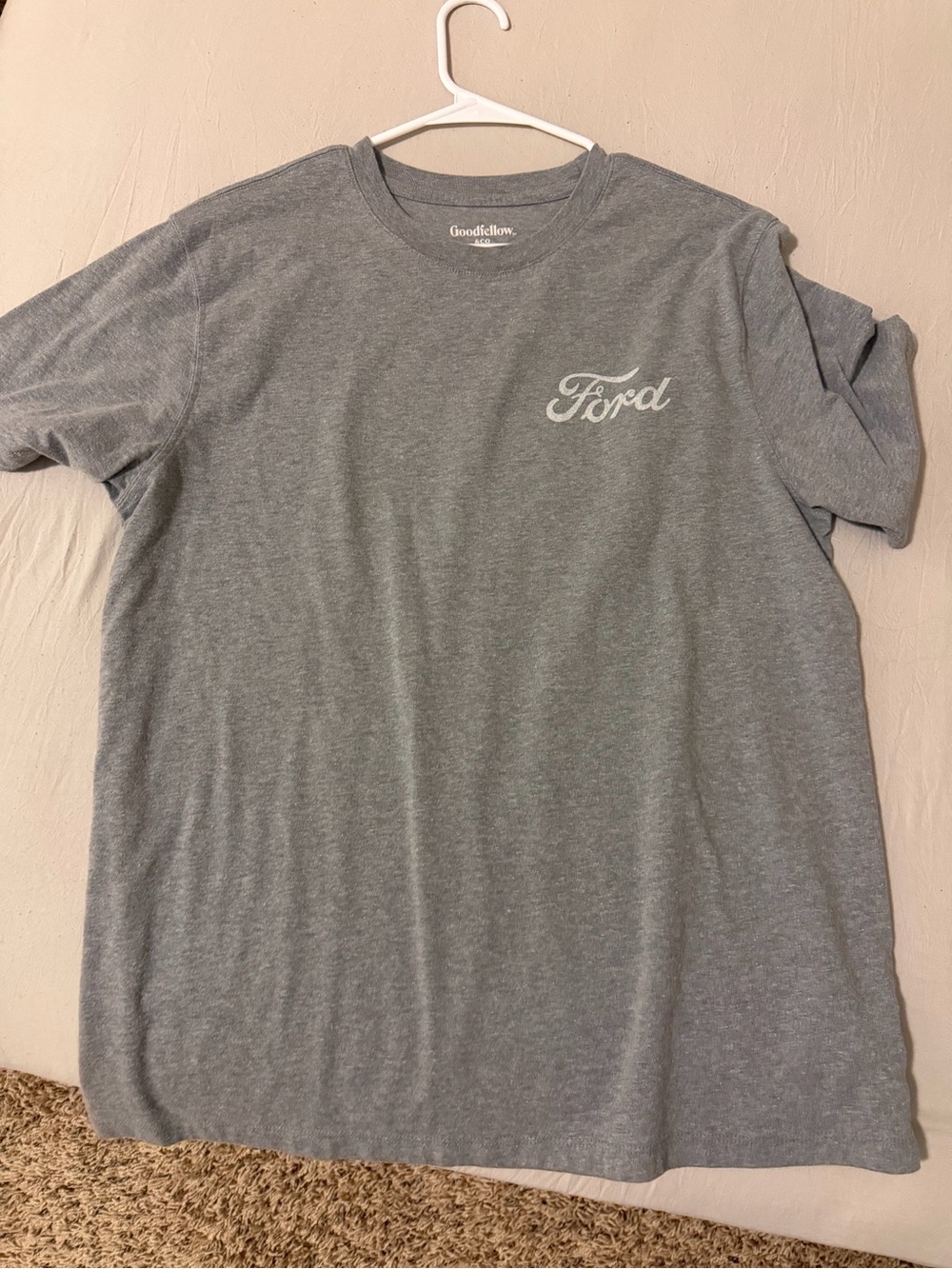 Ford Gray Short Sleeve Logo Tee